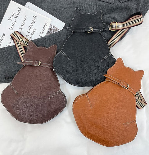 Katja | Chic Handväska För Kattälskare – Veganläder Med Unik Design 7