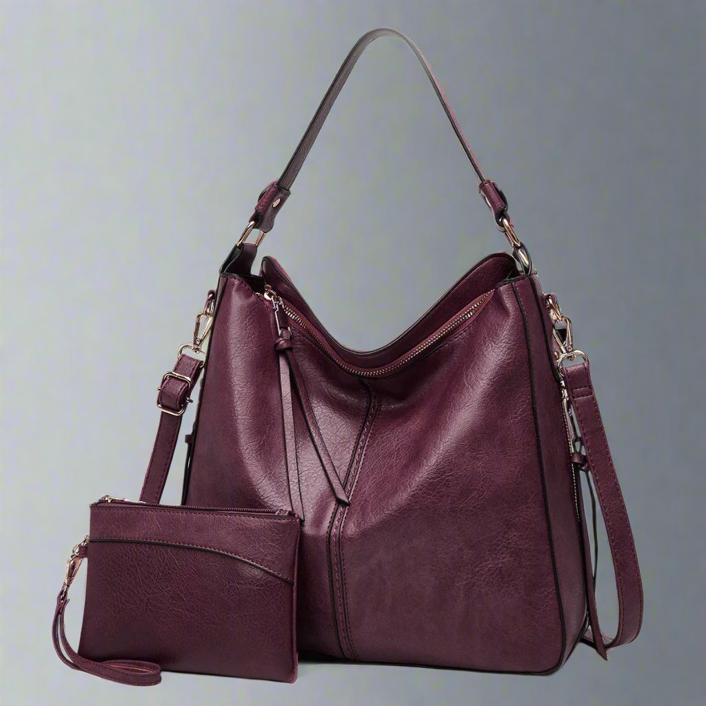 Karin | Elegant Läderhandväska Dam – Rymlig Design Med Flera Fack 22