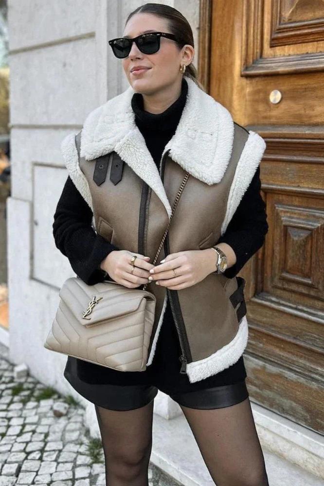 Fatima | Elegant Suede Body Warmer – För Stil Och Komfort 12