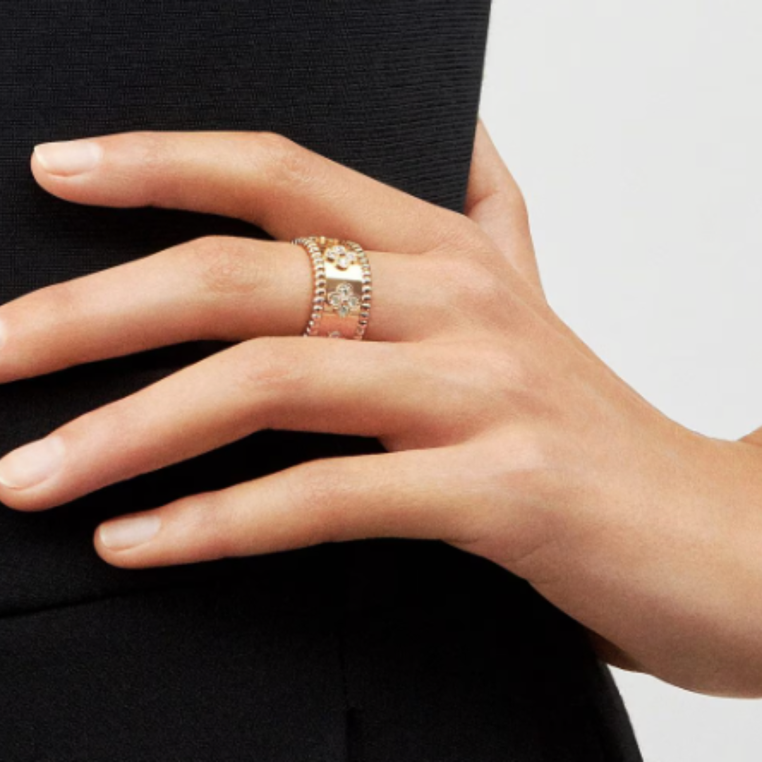 Variant image for Abby Ring - Elegant 18k Rose Gold with Genuine Diamond Accent-2