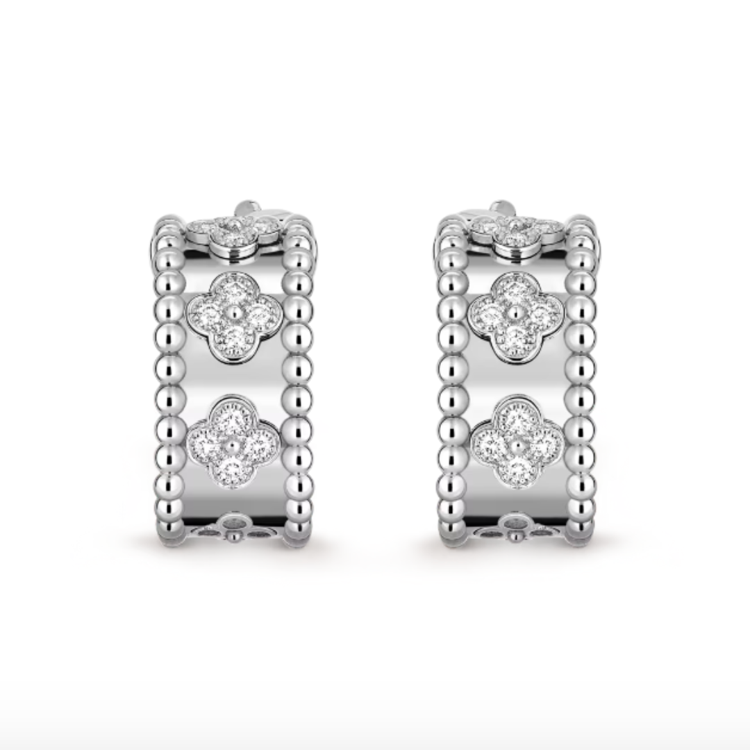 Diamond Stud Earrings - Elegant 925 Sterling Silver for Women-1