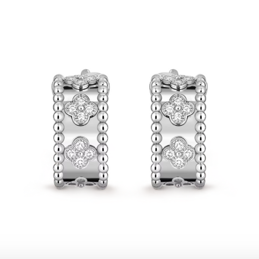 Diamond Stud Earrings - Elegant 925 Sterling Silver for Women-1