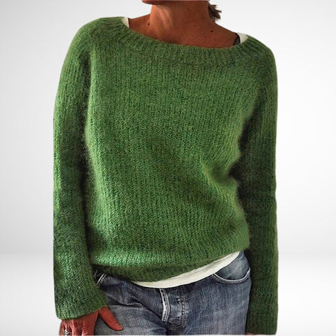 Carole | Tidlös Hösttröja i Ullblandning för Kvinnor med Fransk Elegans-2