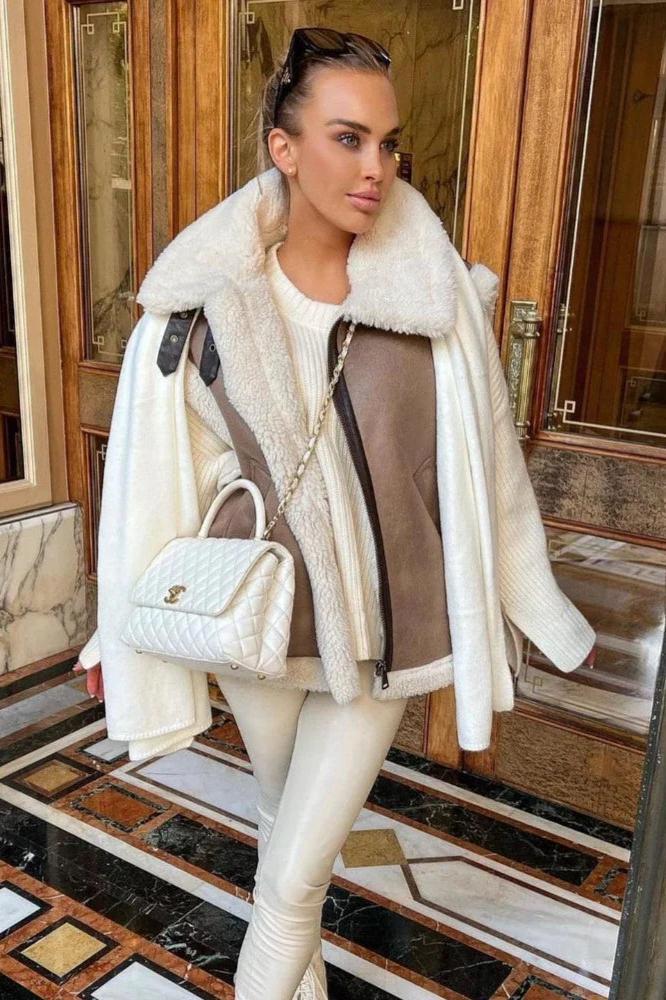 Fatima | Elegant Suede Body Warmer – För Stil Och Komfort 3