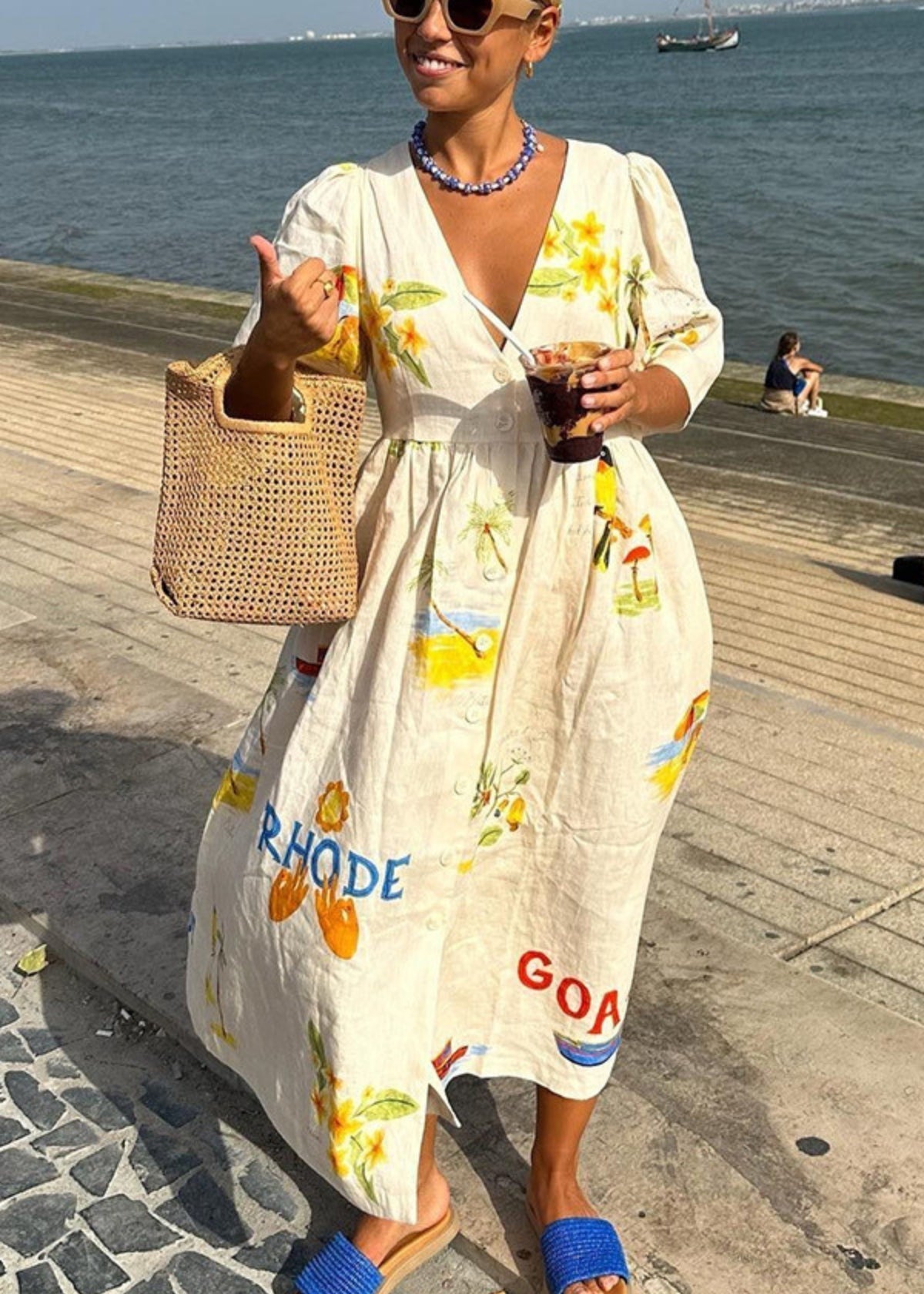 Chyna | Medelhavsinspirerad Sommarklänning Dam – För Stil Och Komfort 4