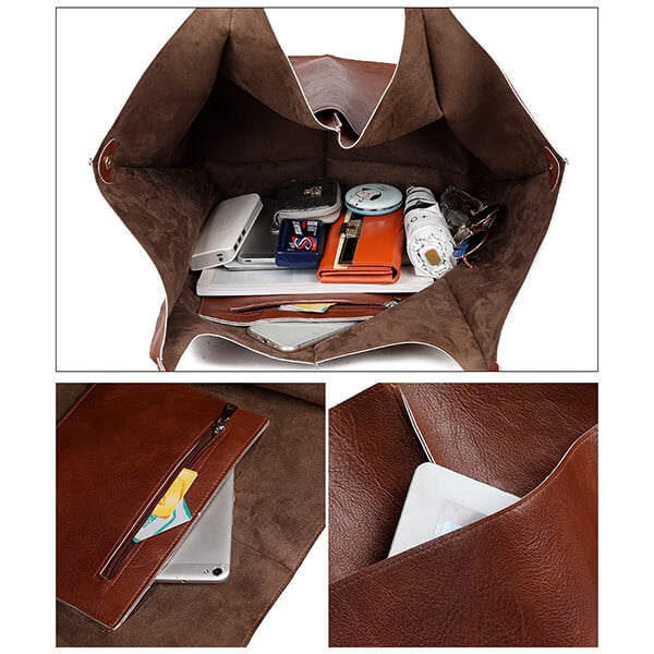 Cornelia | Rymlig Tote Väska – Vegan Läder För Eleganta Kvinnor 5