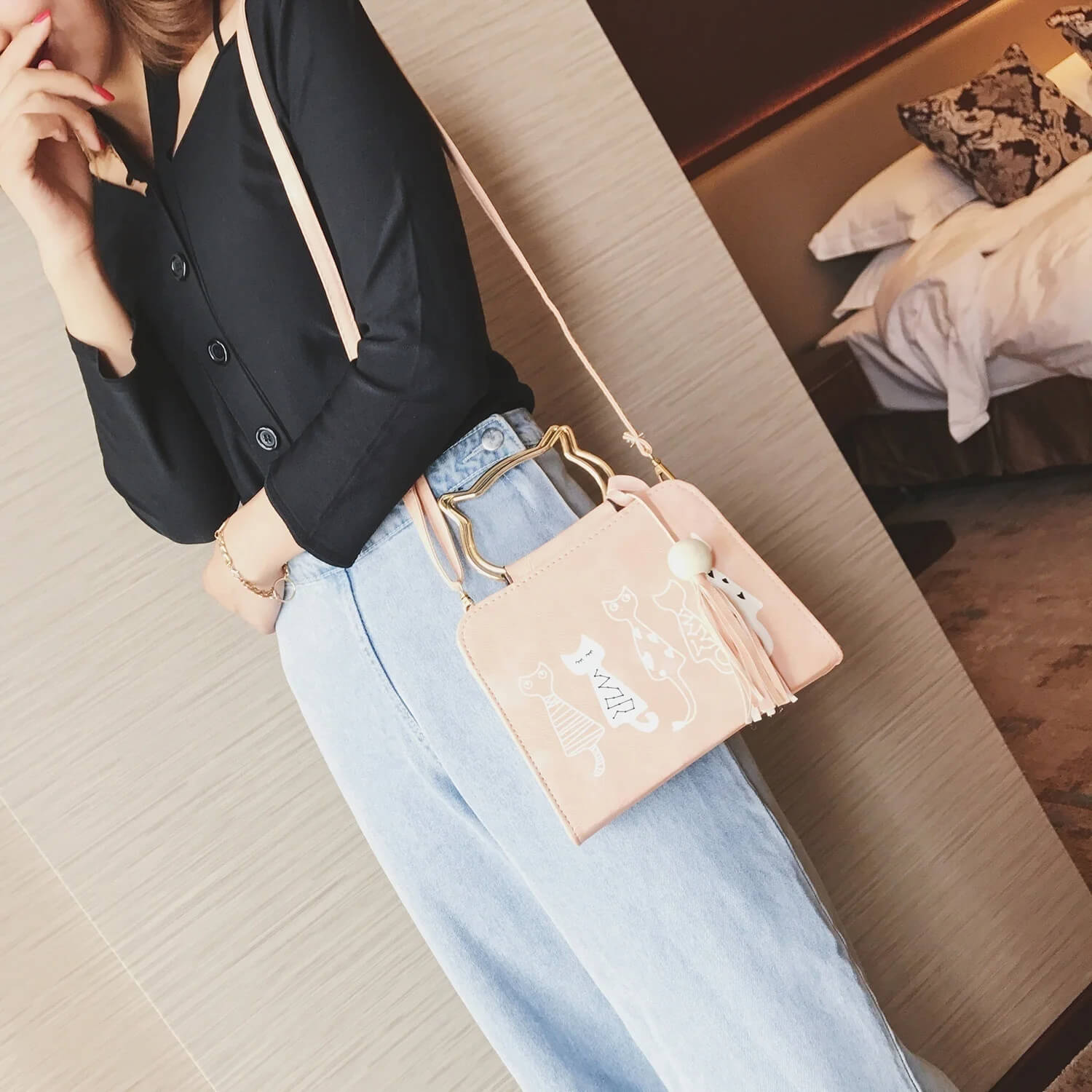 Maria | Justerbar Axelväska Dam – Högkvalitativt Veganläder För Stil Och Funktion 12