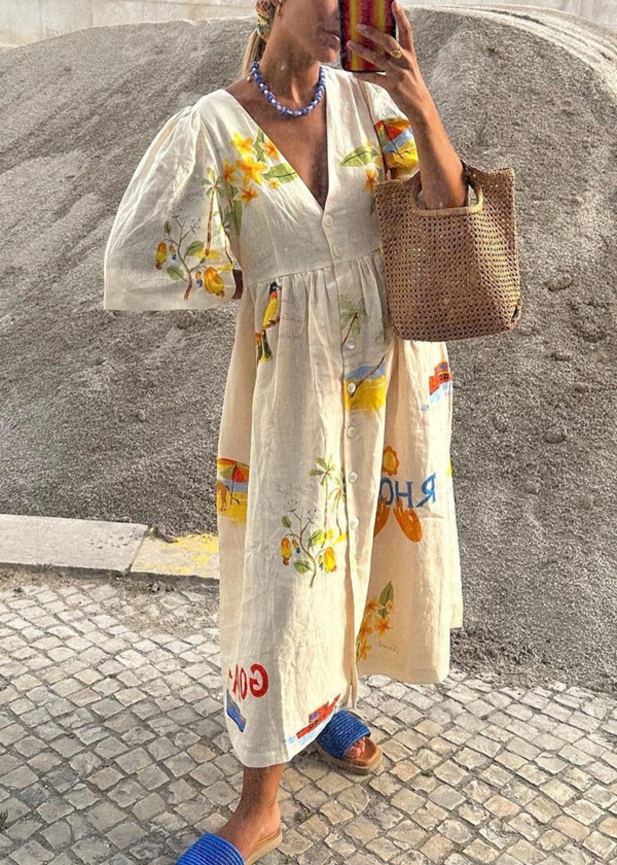 Chyna | Medelhavsinspirerad Sommarklänning Dam – För Stil Och Komfort 1