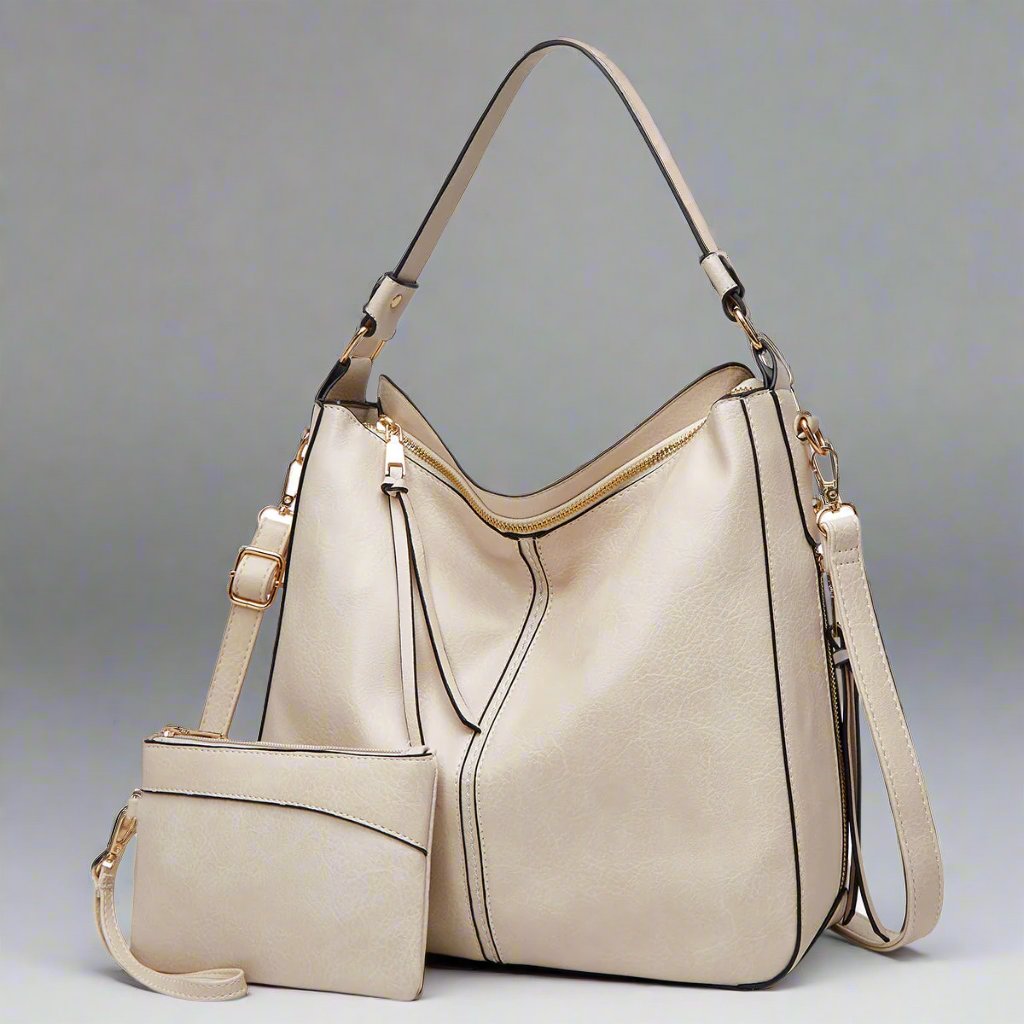 Karin | Elegant Läderhandväska Dam – Rymlig Design Med Flera Fack 21