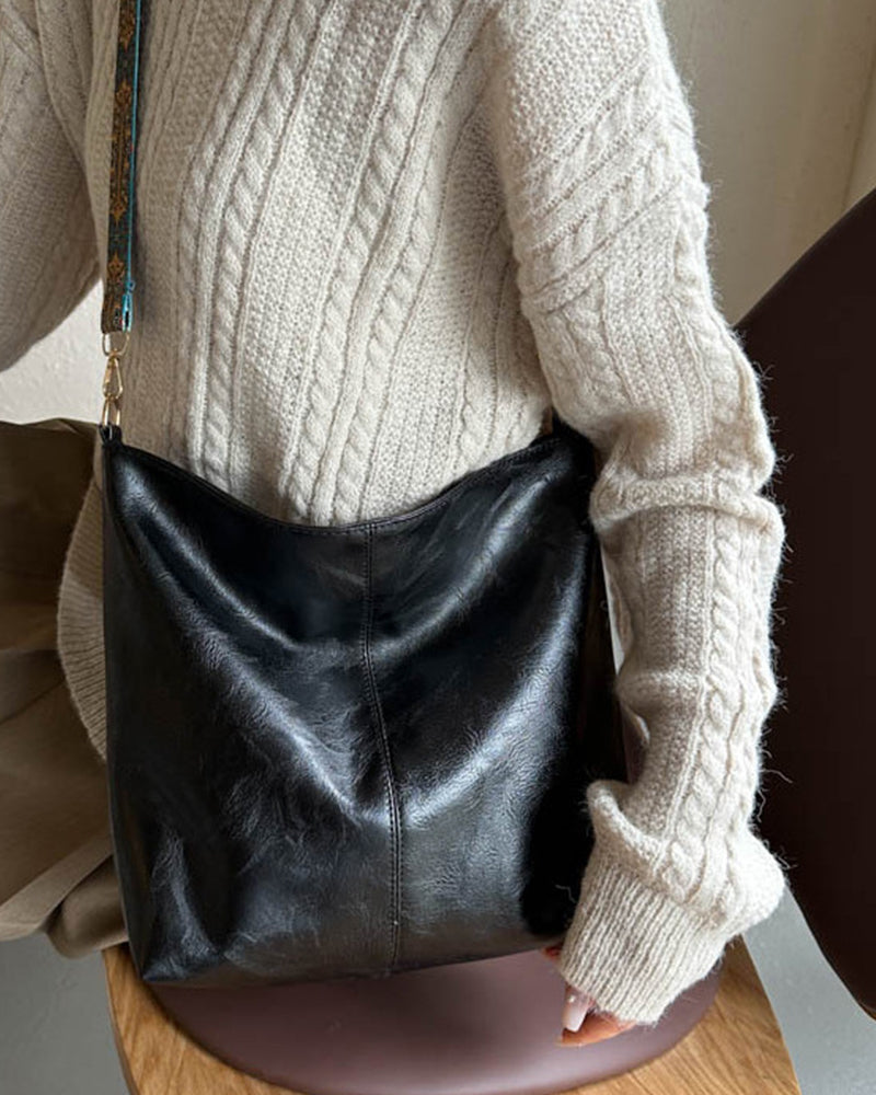 Lotte | Dam Retro Axelväska – Tidlös Elegans och Rymlig Funktionalitet 9