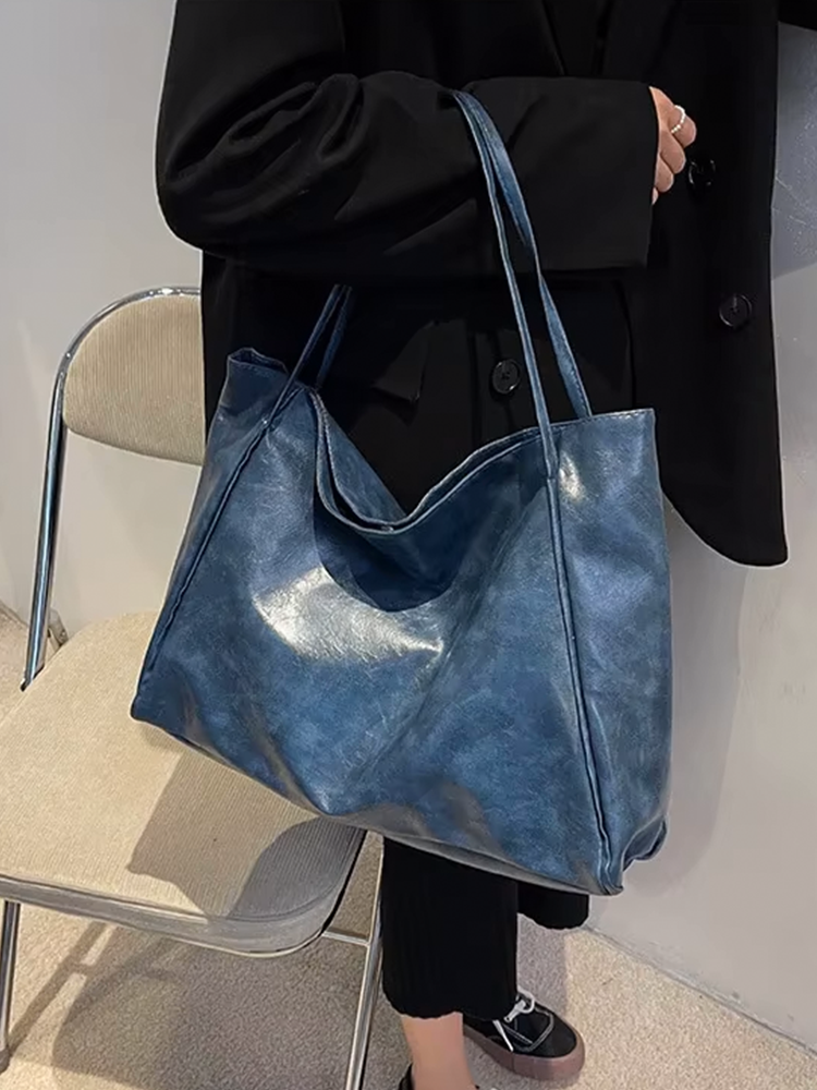 Yulisa | Elegant Skinn Axelväska Dam – Rymlig Design För Vardagsbruk 1