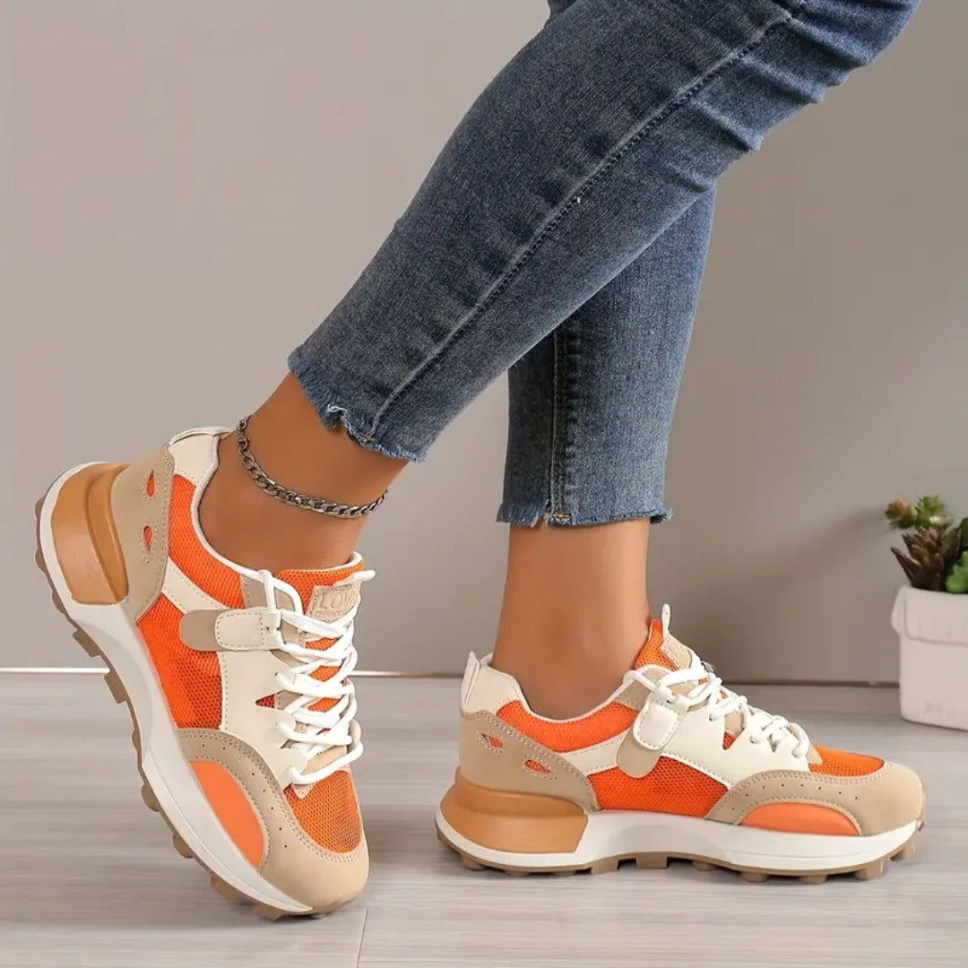 Katja | Dam Sneakers Med Hållbar Färgblockdesign För Stil Och Komfort-2