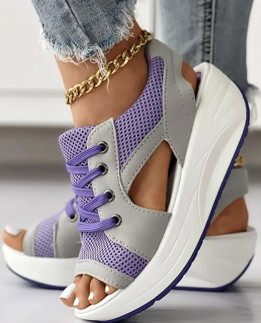 Lindsey | Fashionabla Öppna Sandaler Med Komfortabel Design Och Andningsmaterial-4