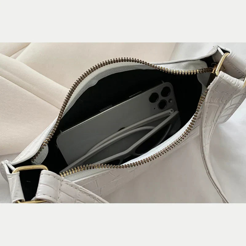 Elly | Elegant Axelväska Dam – Krok-Präglad Finish För Alla Tillfällen 3