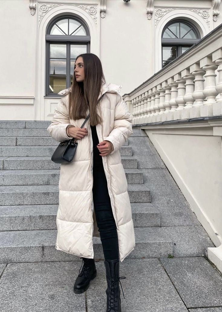 Vivienne | Lång Vinterrock Dam – Maximal Värme Och Elegant Stil 9