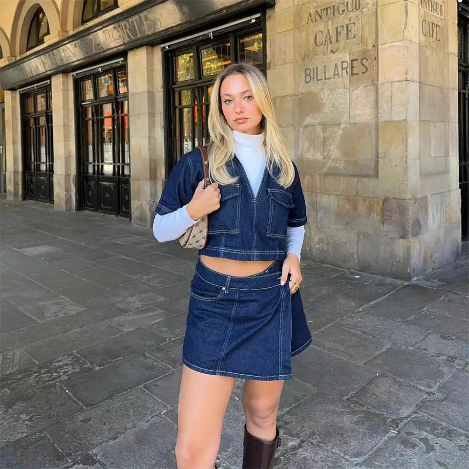 Daisy | Trendigt Denim Set – För Stiliga Utflykter Med Hög Komfort 2