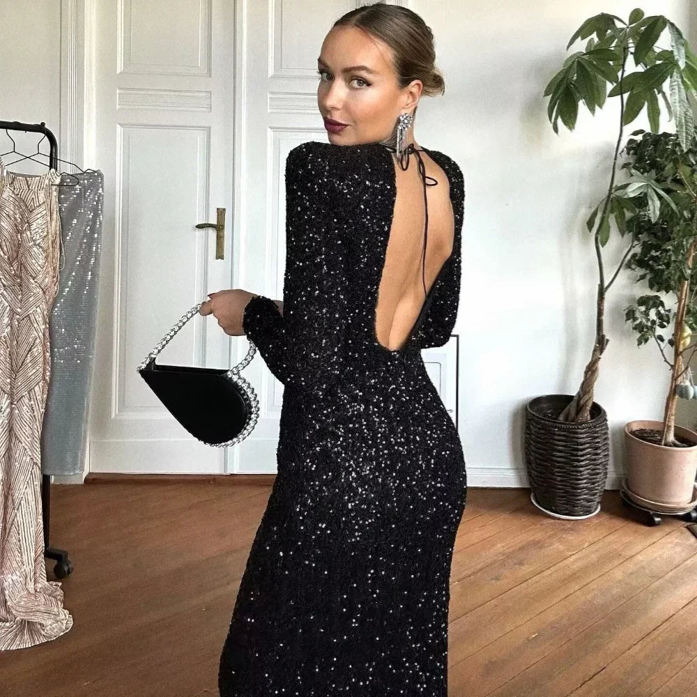 Fiorella | Glamourös Klänning Dam – Perfekt För Fest Och Bröllop 4