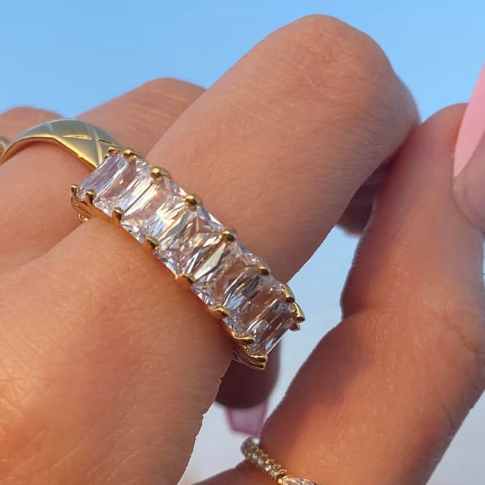 Variant image for Safa Ring - Elegant 18k Gold-Plated 925 Sterling Silver Jewelry-2