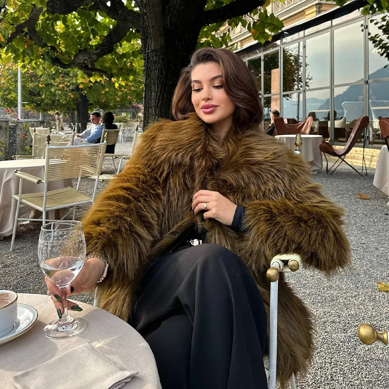 Damaris-Eleanor | Vintage Lyxig Pälsjacka För Tidlös Elegans 7