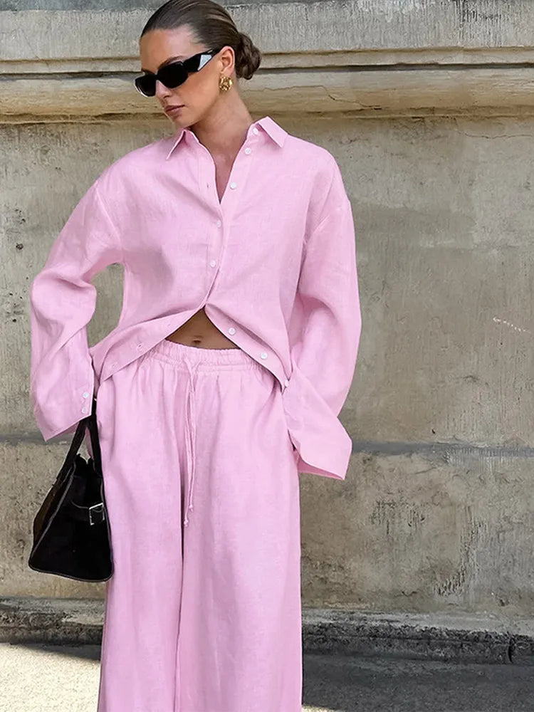 Darina | Trendig Skjorta Och Byxuppsättning – Casual Komfort 2