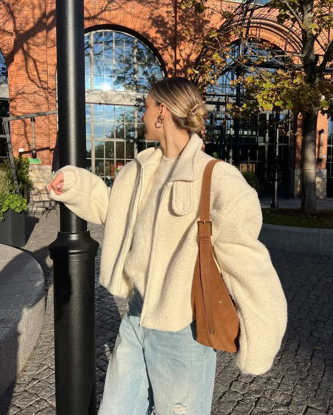 Delphinies | Elegant Kort Kappa Dam – Med Dragkedja För Värme Och Stil 7