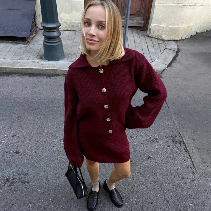 Kylie | Elegant Stickad Tvådelad Uppsättning – För Stil Och Komfort 8