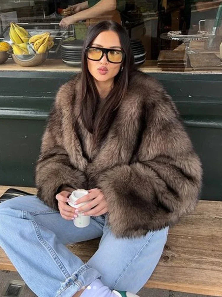 Delphina | Lyxig Faux Pälsjacka – Elegant Design För Kalla Dagar 7