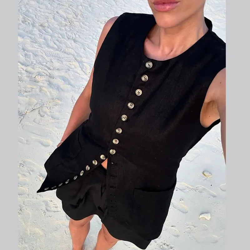 Sindie | Elegant Väst Dam – Mångsidig Stil och Chic Look 3