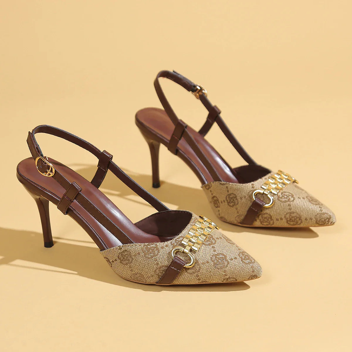 Megan | Eleganta Sandaler Dam – Blommor Och Spetsiga Klackar 8