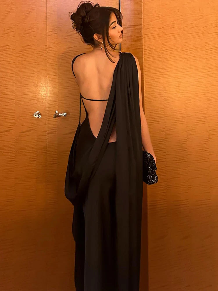 Zafira | Elegant Rygglös Klänning Dam – Perfekt För Festliga Tillfällen 2