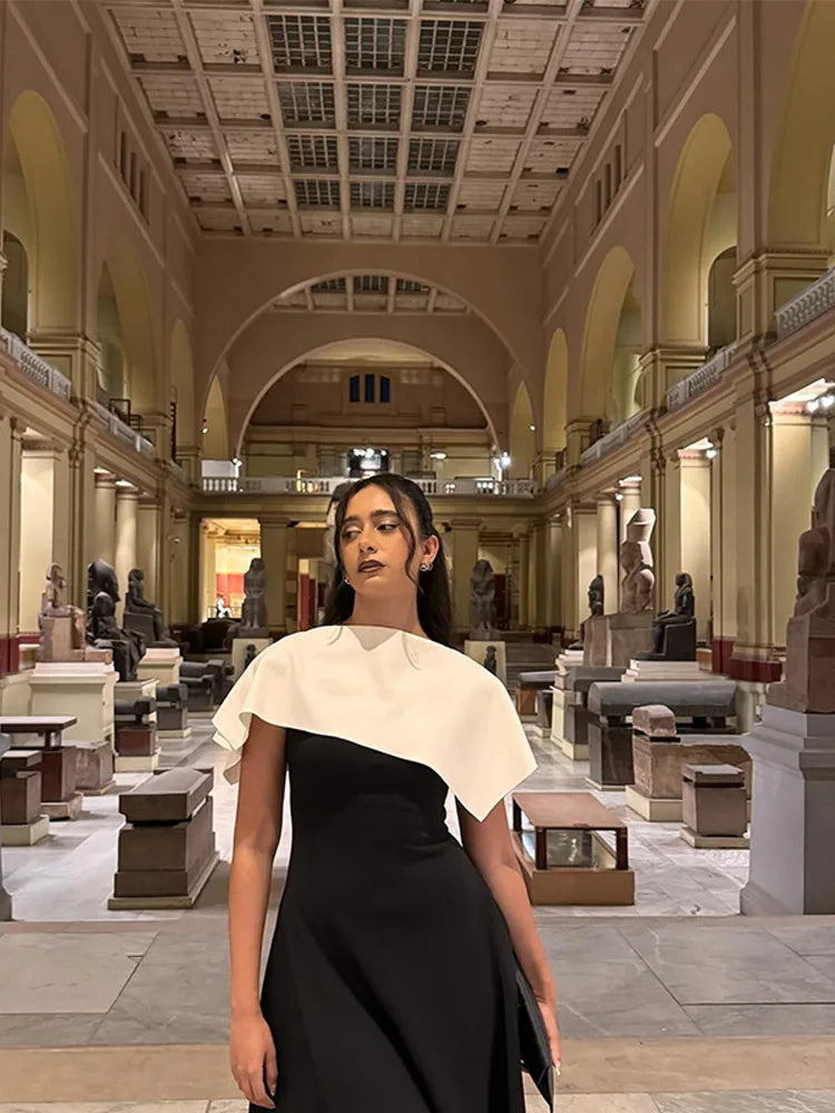 Jackie | Elegant Klänning Dam – Oregelbunden Krage För Fest Och Nyår 4