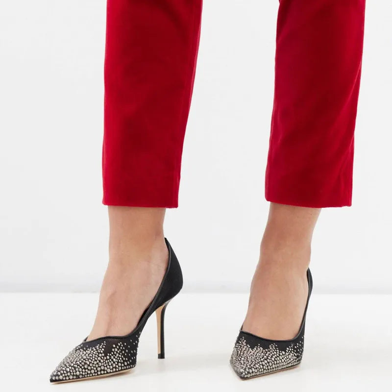 Martha | Eleganta Stilettklackar – Strass Och Andningsdesign För Komfort Och Stil 8