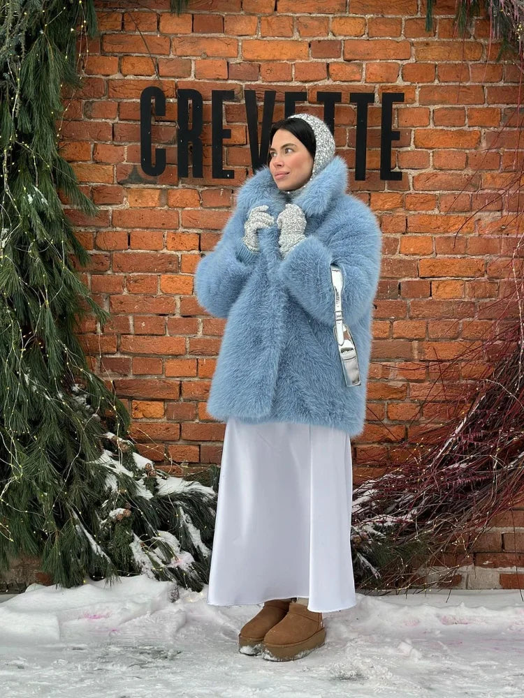 Clarabelle | Elegant Faux Päls Kappa För Kvinnor – Varm och Lyxig Design 6