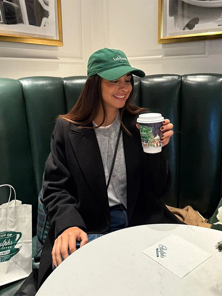 Ravena | Elegant Lång Kappa Dam – Varm Ull För Alla Tillfällen 6