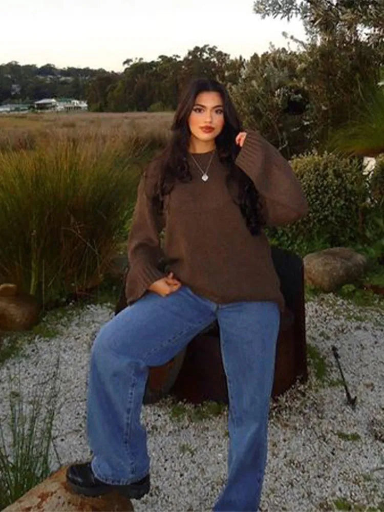 Abby | Versatile Solid Color Knitted Pullover