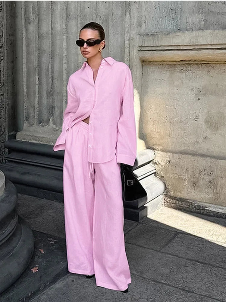 Darina | Trendig Skjorta Och Byxuppsättning – Casual Komfort 5