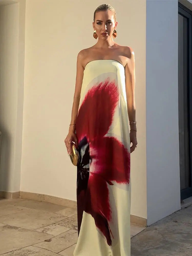 Briana | Dam Blommig Sommarklänning – Off-Shoulder för Eleganta Tillfällen 7