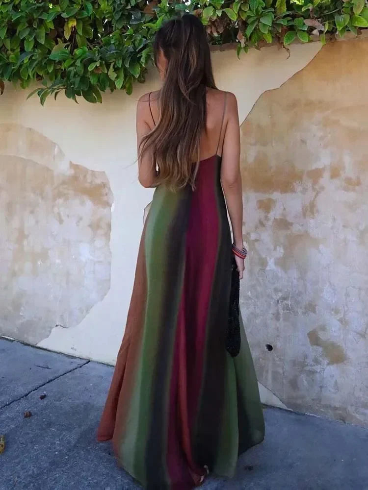 Nereida | Elegant Lång Klänning – Ärmlös Rygglös Design För Kvällsevenemang 3