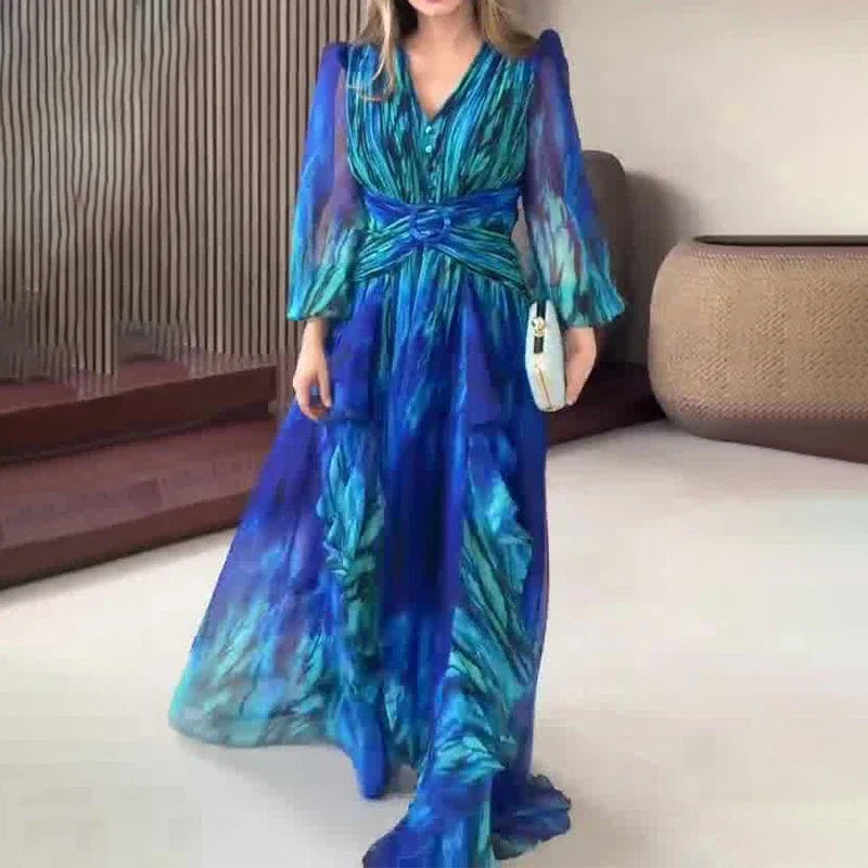 Krossad Aftonklänning | Elegant Lång Klänning – Perfekt För Bröllop och Speciella Tillfällen 4