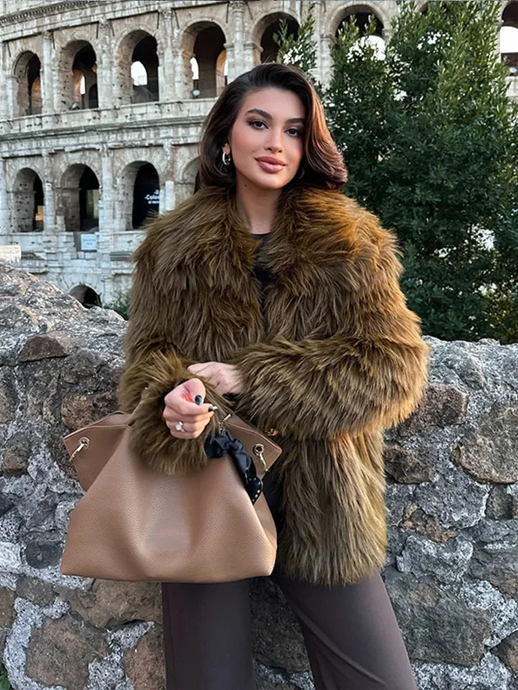 Damaris-Eleanor | Vintage Lyxig Pälsjacka För Tidlös Elegans 5