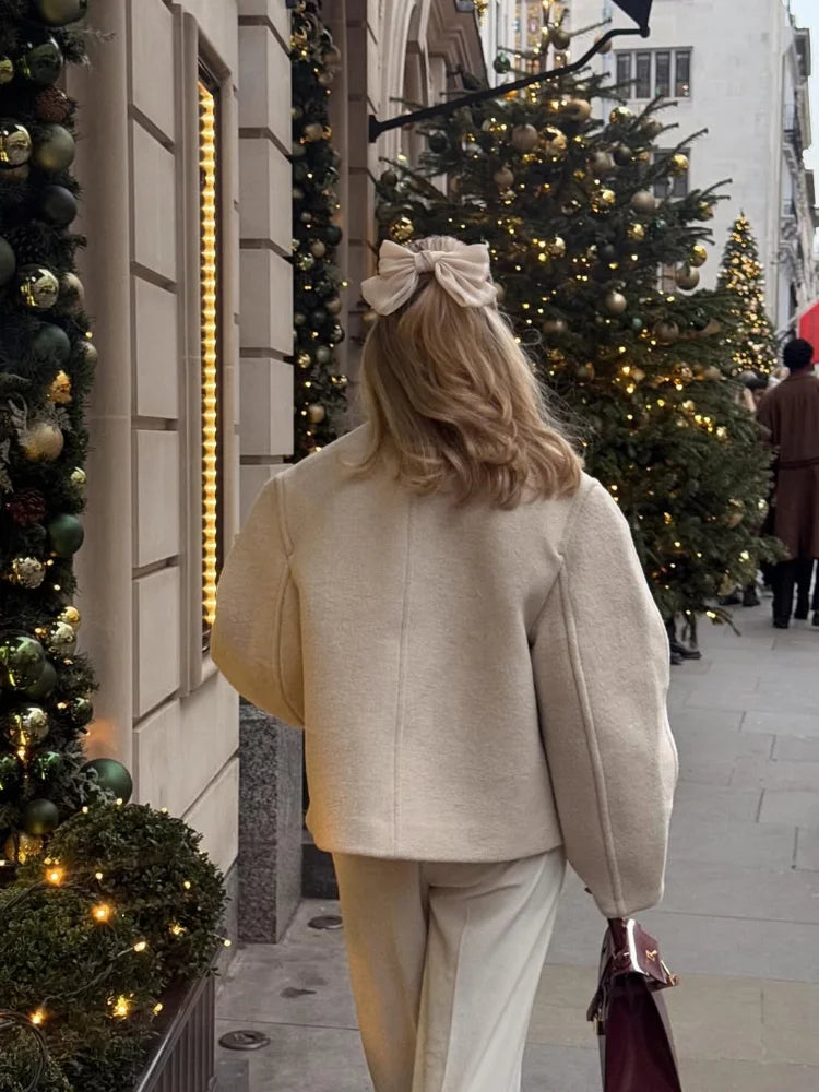 Dionea | Tidlös En-Knapps Ullrock För Kvinnor – Elegant Design Och Högkvalitativ Komfort 2