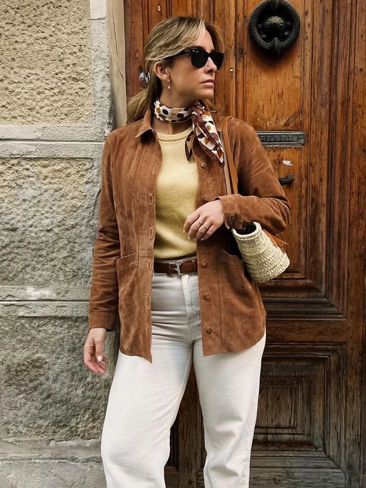 Urielle | Lyxig Mockaskjorta – För En Avslappnad Stil och Elegant Look 1