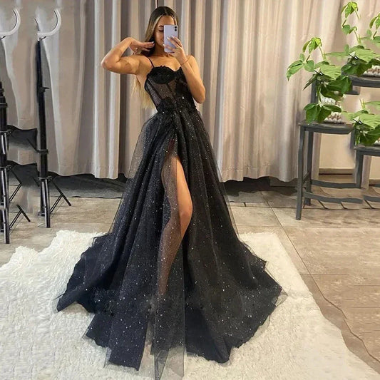 Gunilla | Glamourös Glitter Klänning Dam – För Speciella Tillfällen 1