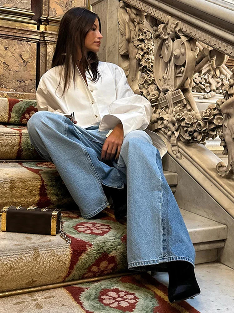 Salma | Elegant Chiffongskjorta – Bekväm Stil för Alla Tillfällen 1