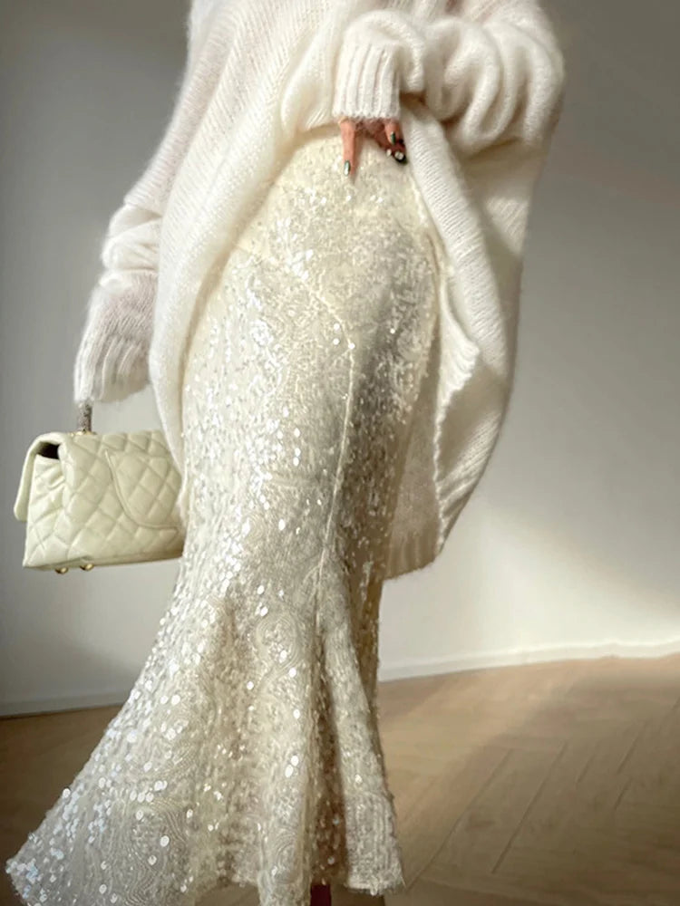 Sakura | Elegant Paljettdesignkjol – För Glamorösa Tillfällen 1