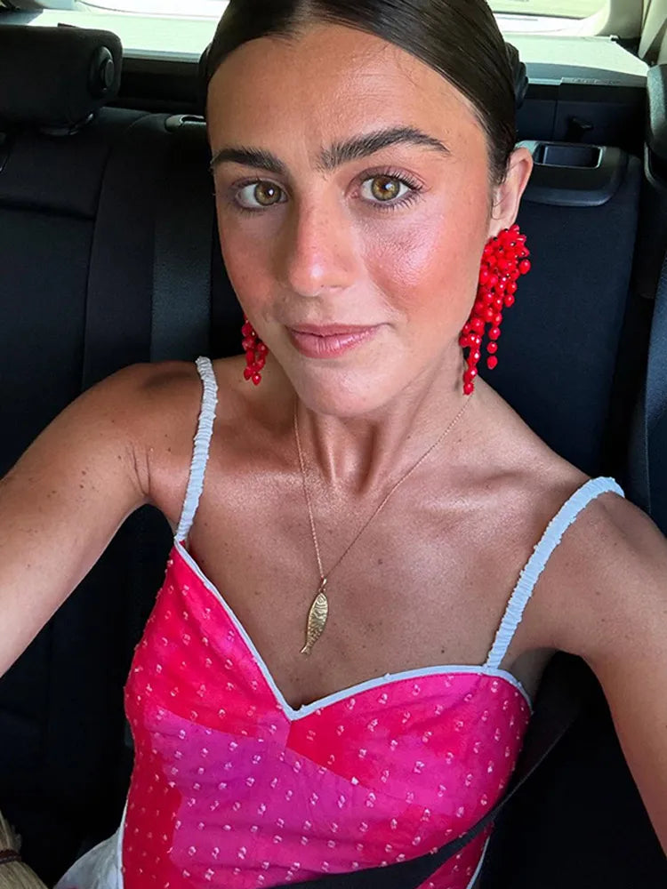 Zelina | Elegant Slingklänning – Romantiskt Kärlekstryck För Sommarevenemang 6