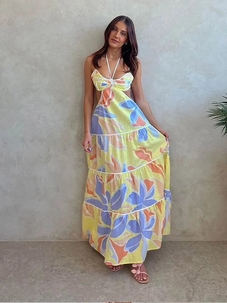 Xavina | Blommig Klänning Dam – Slingdesign För Chic Sommarlook 5