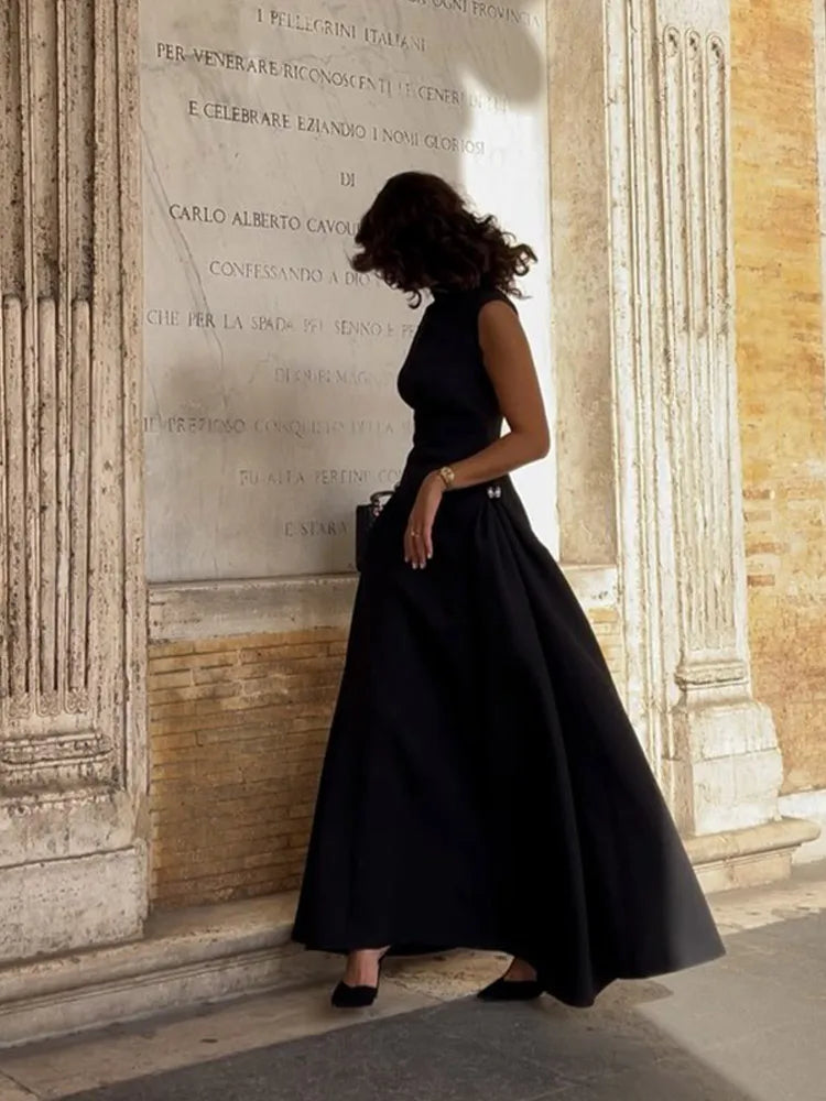 Zara | Elegant Ärmlös Klänning Dam – Hög Midja För Festliga Tillfällen 5