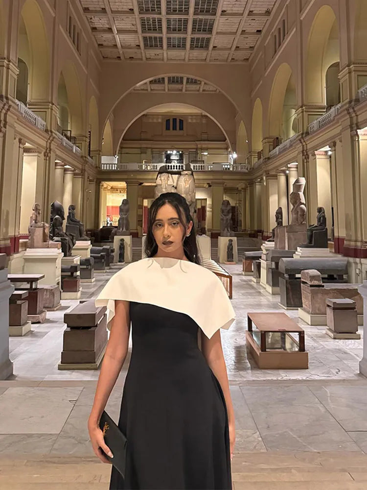 Jackie | Elegant Klänning Dam – Oregelbunden Krage För Fest Och Nyår 3