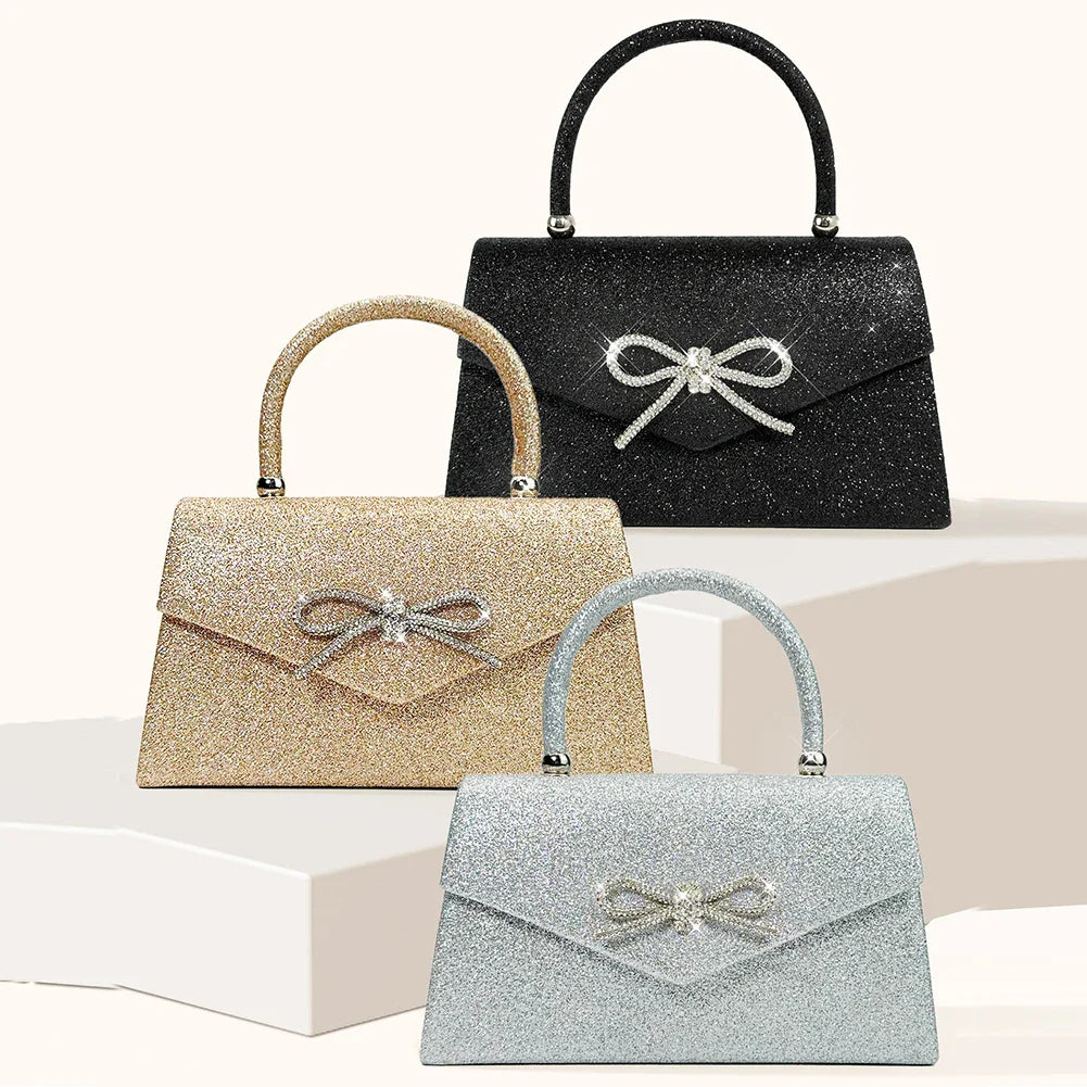 Gretchen | Glamourös Glittrande Handväska Dam – Perfekt för Fester och Speciella Tillfällen 10